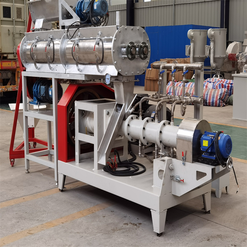 LM 90 700-800kg/h Floating Fish Feed Machine BY Eletric Engine